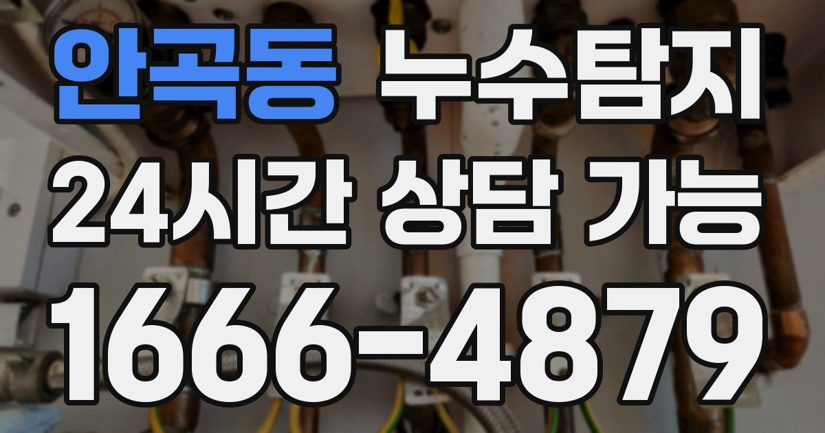 안곡동 누수
