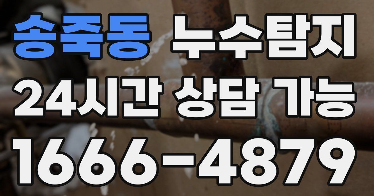 송죽동 누수