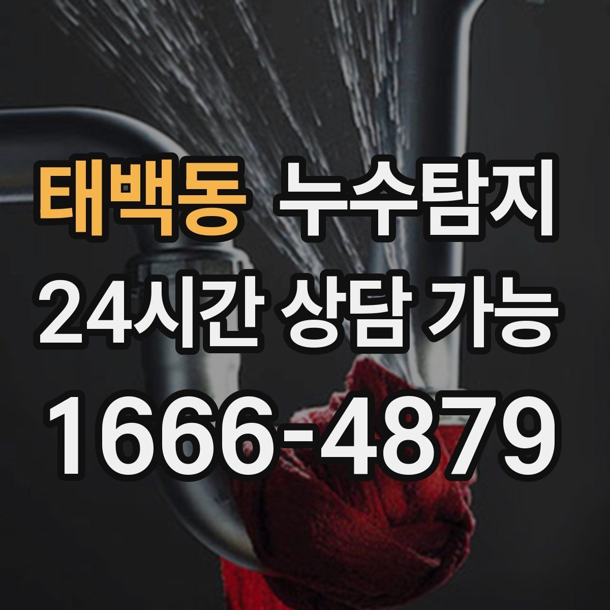 태백동 누수탐지 주말 공휴일 진단 운영