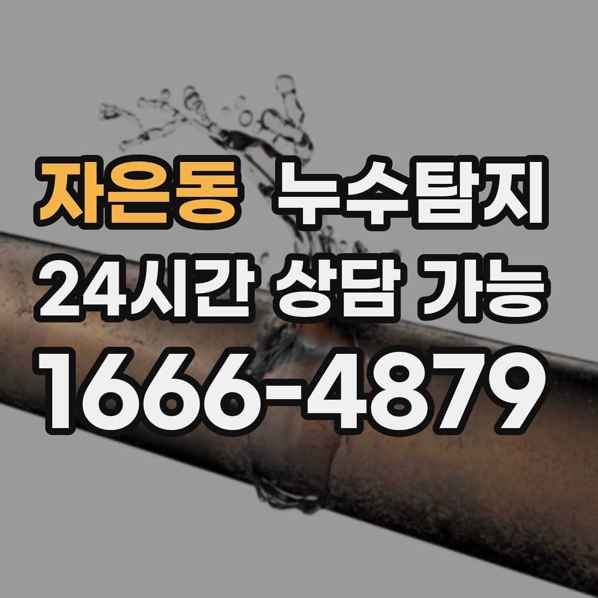 자은동 누수탐지 해결 빠르면 빠를수록 좋습니다