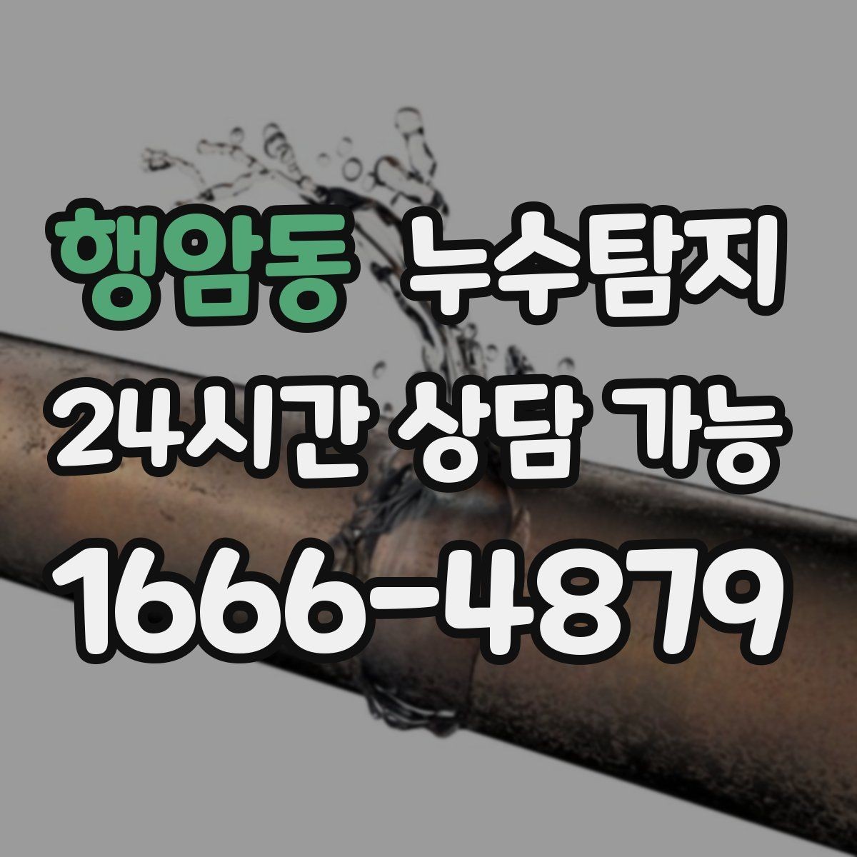 행암동 누수탐지 병원 진료동 안전 점검 이야기