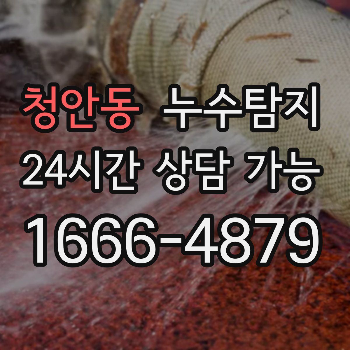 청안동 누수탐지