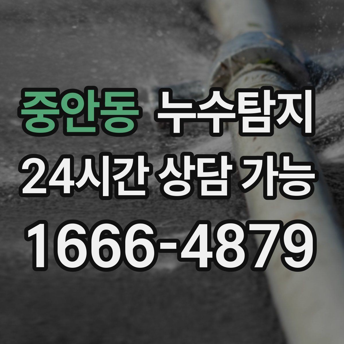 중안동 누수탐지 작은 징후 하나도 놓치지 않는 정밀 진단