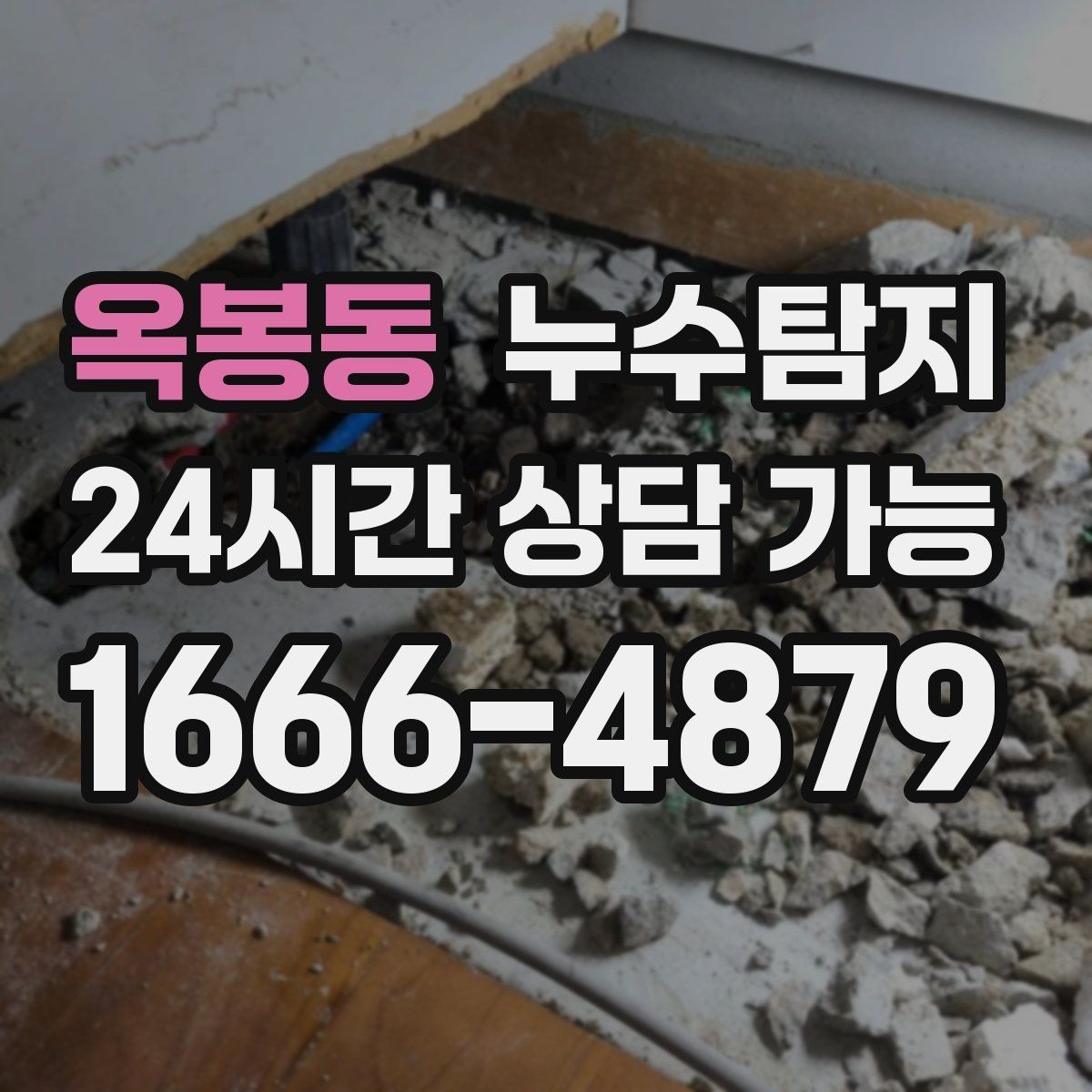 옥봉동 누수탐지 빠른 대처가 비용을 줄인 사례