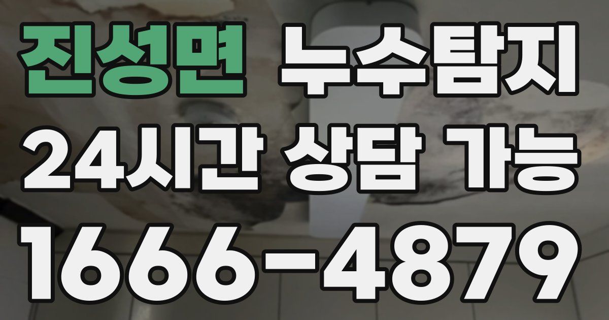 진성면 누수