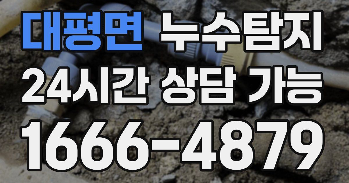 대평면 누수