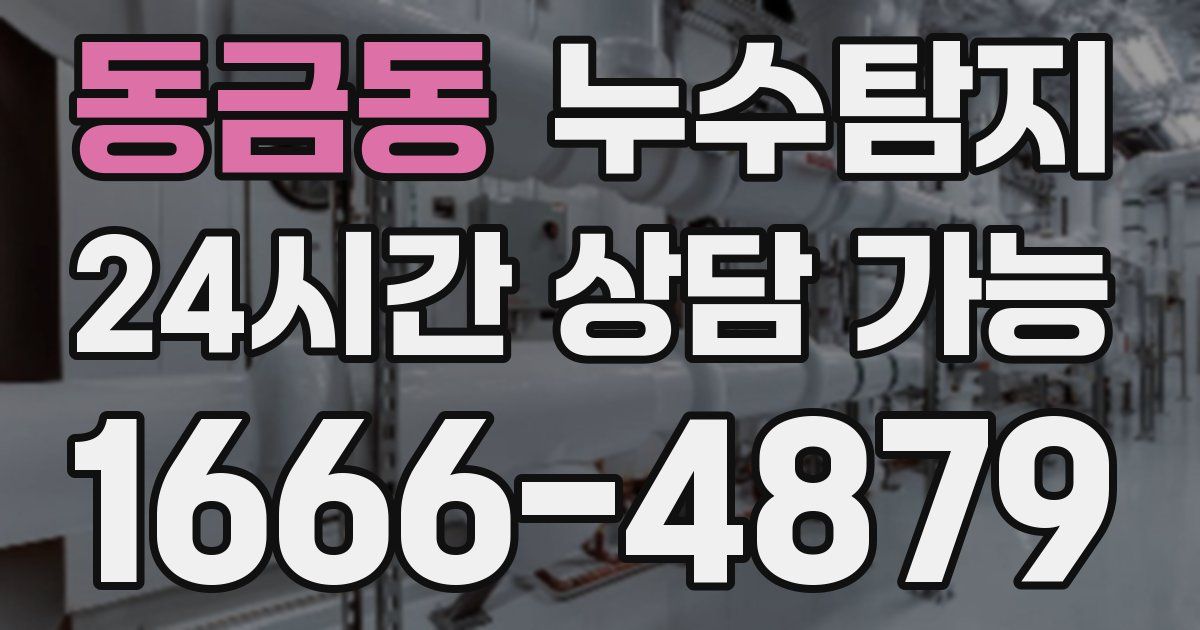 동금동 누수