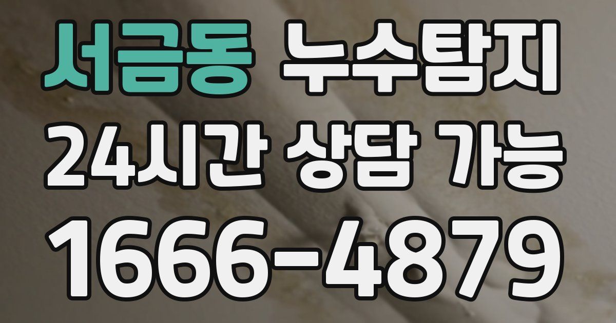 서금동 누수