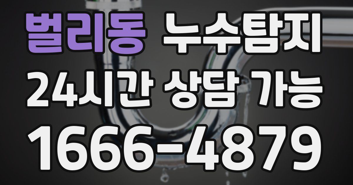 벌리동 누수