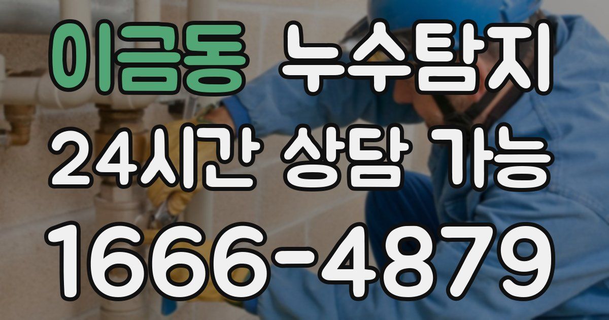 이금동 누수