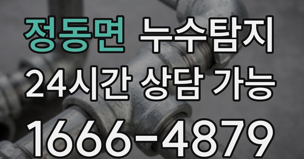 정동면 누수