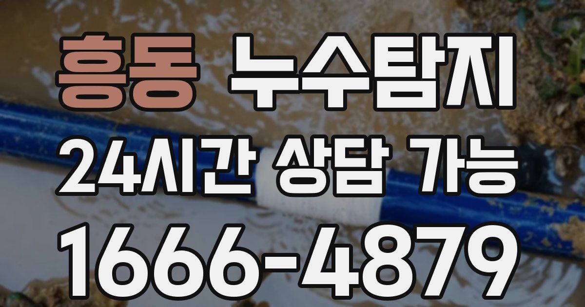 흥동 누수