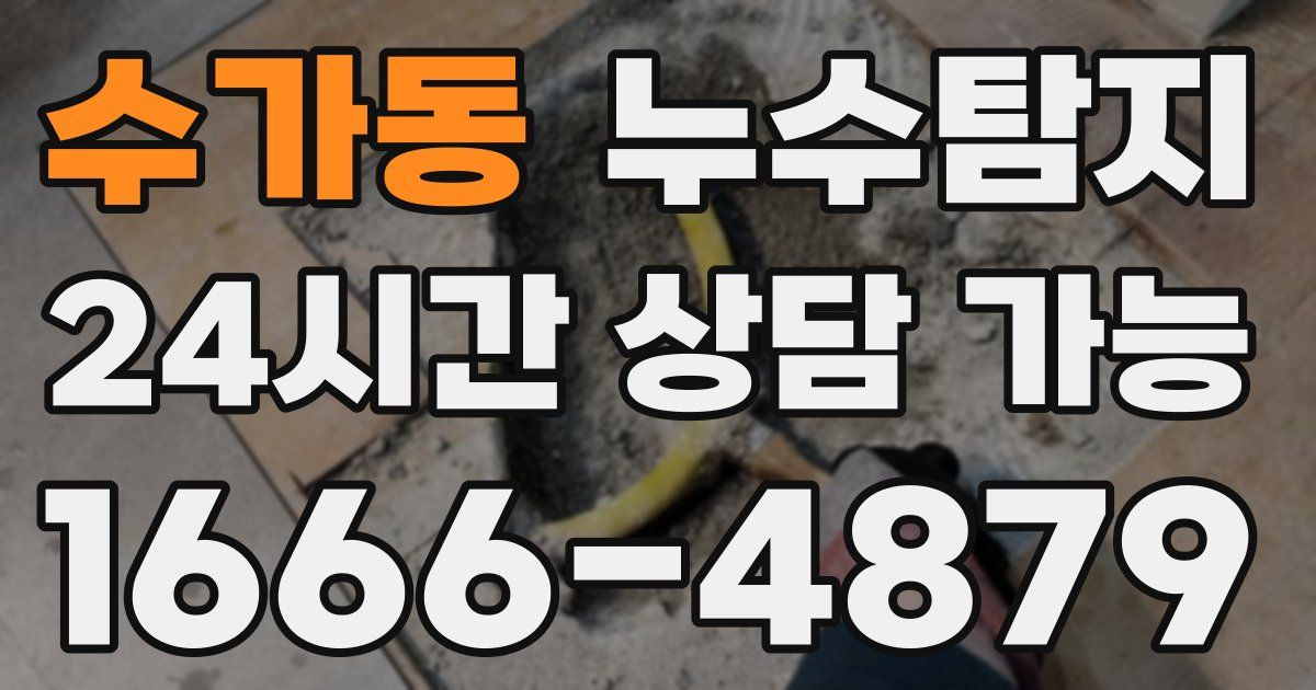 수가동 누수