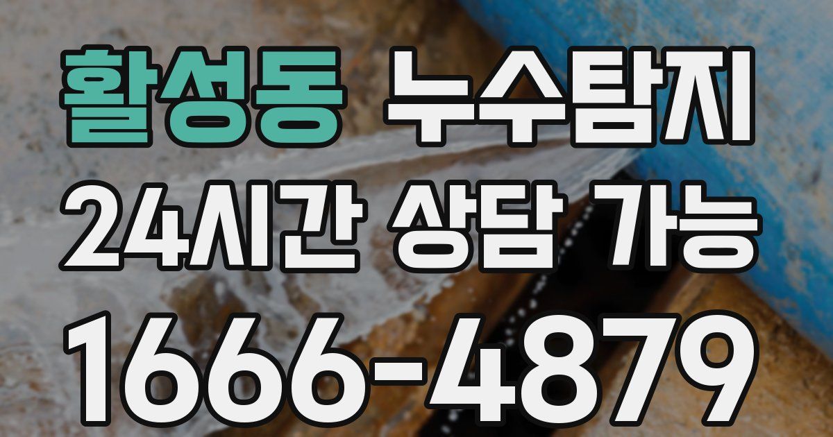 활성동 누수