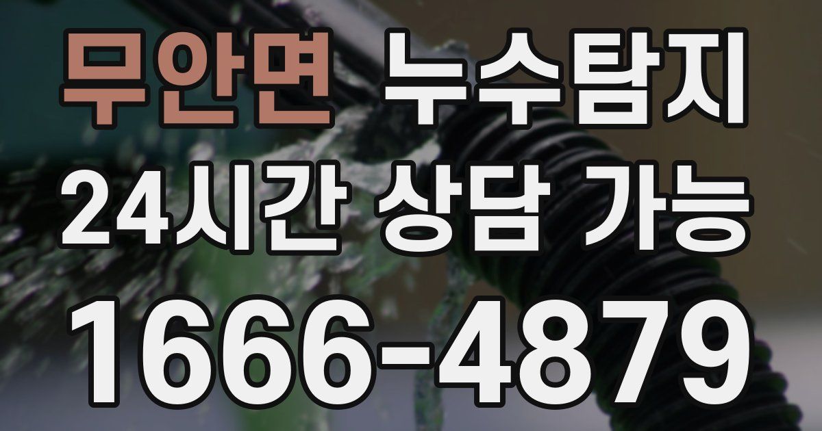 무안면 누수