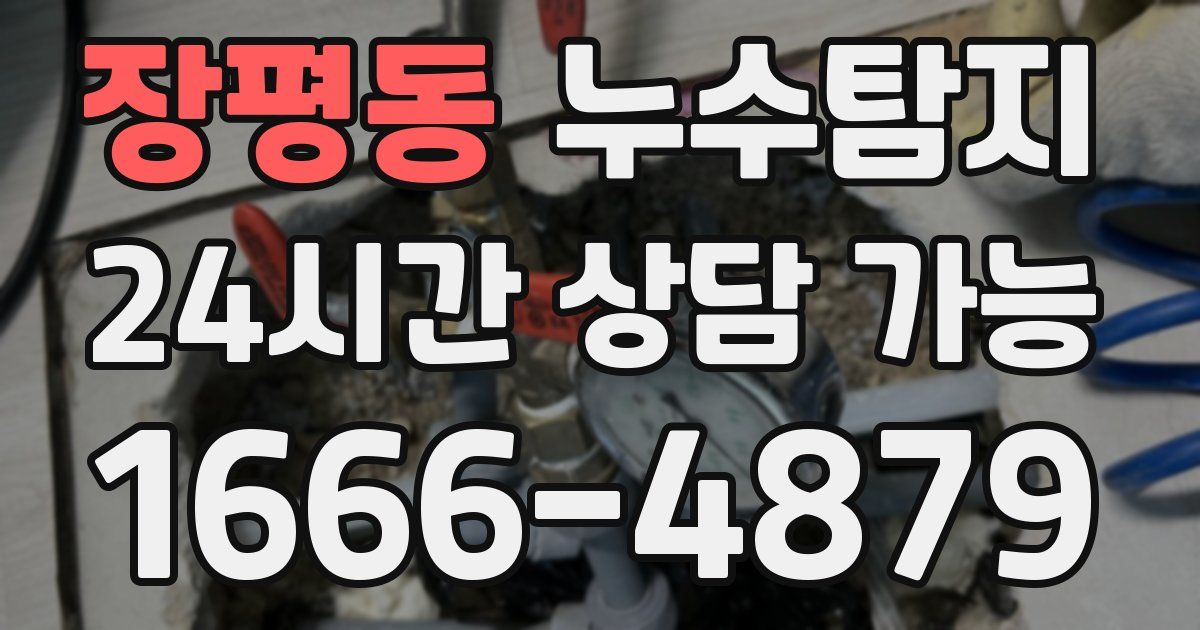 장평동 누수