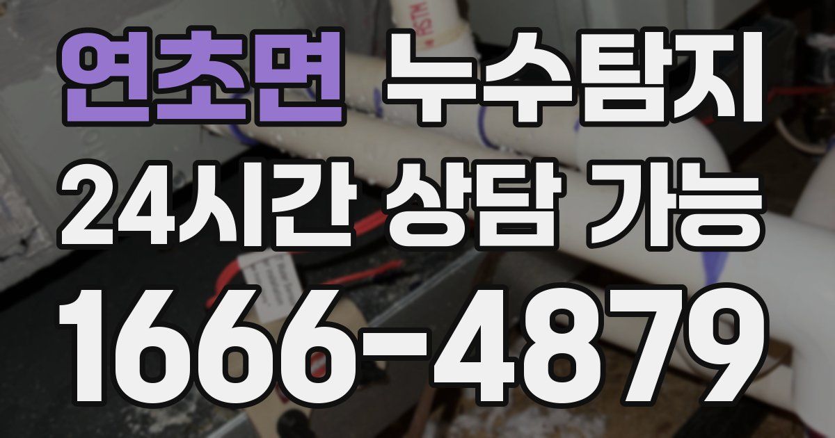 연초면 누수