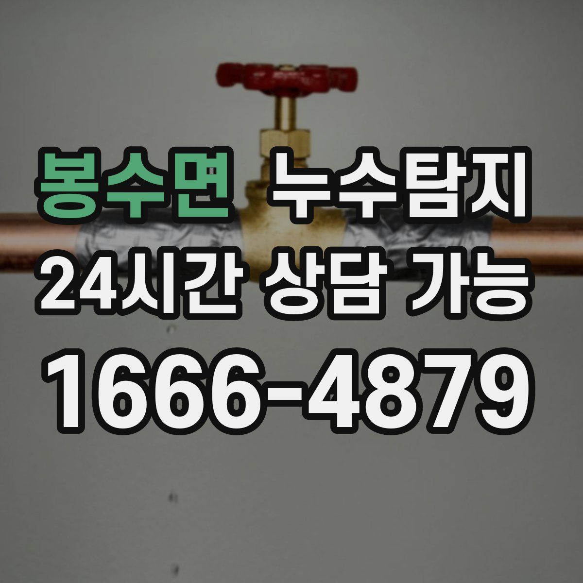 봉수면 누수탐지