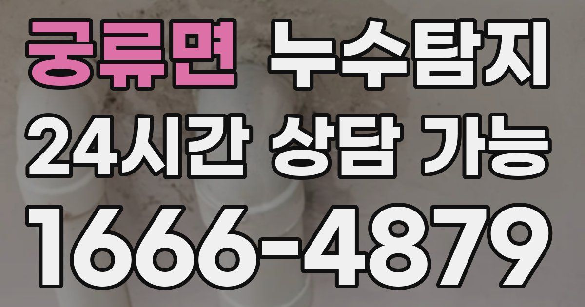 궁류면 누수