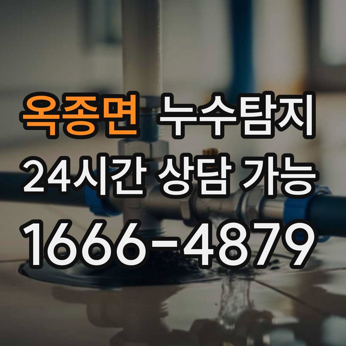 옥종면 누수탐지