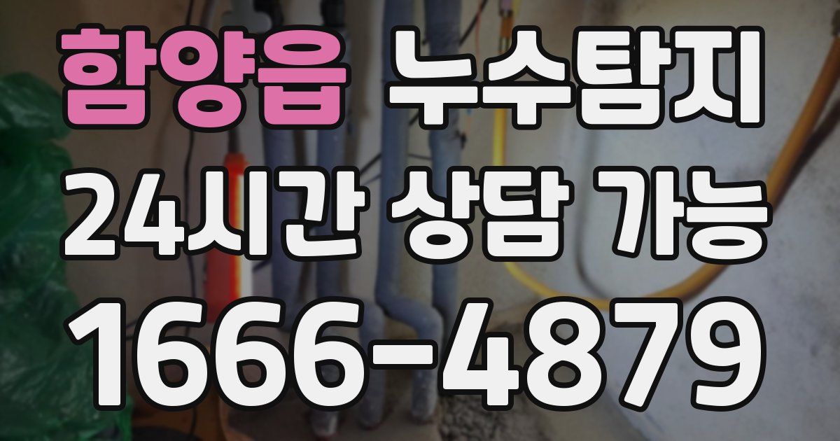 함양읍 누수