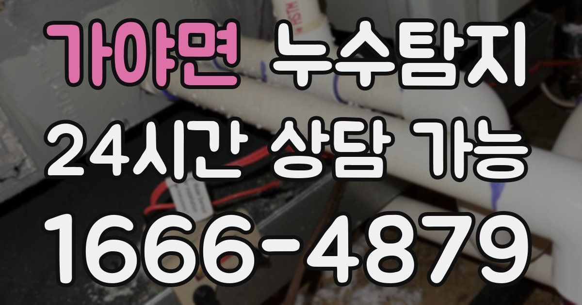 가야면 누수