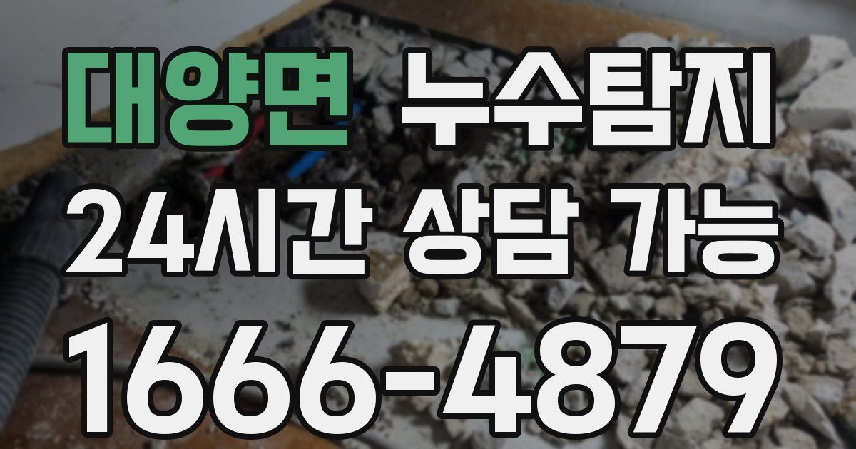 대양면 누수