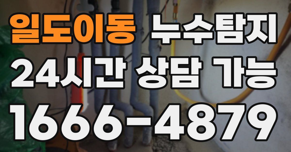 일도이동 누수
