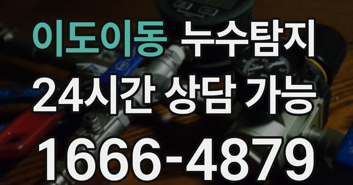 이도이동 누수