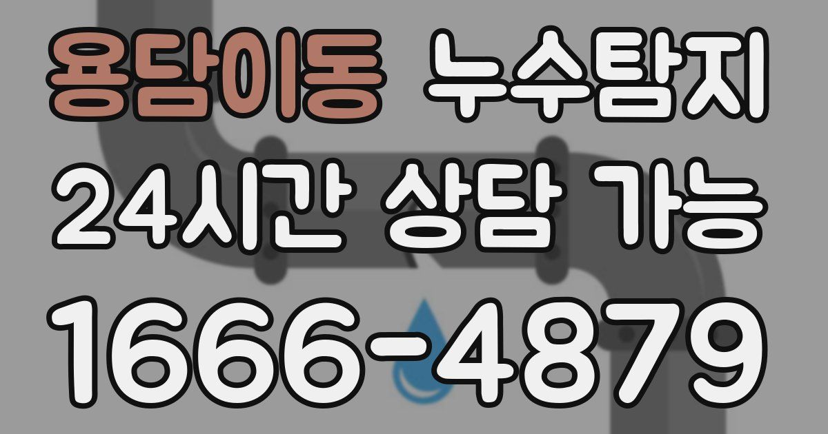 용담이동 누수
