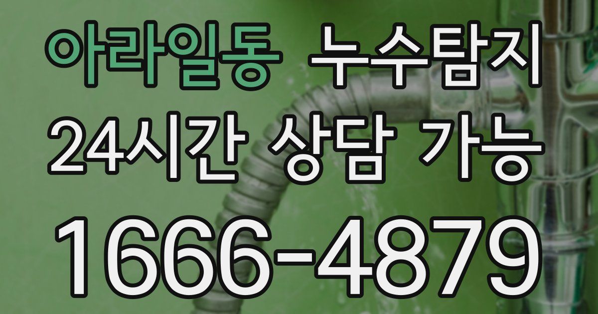아라일동 누수