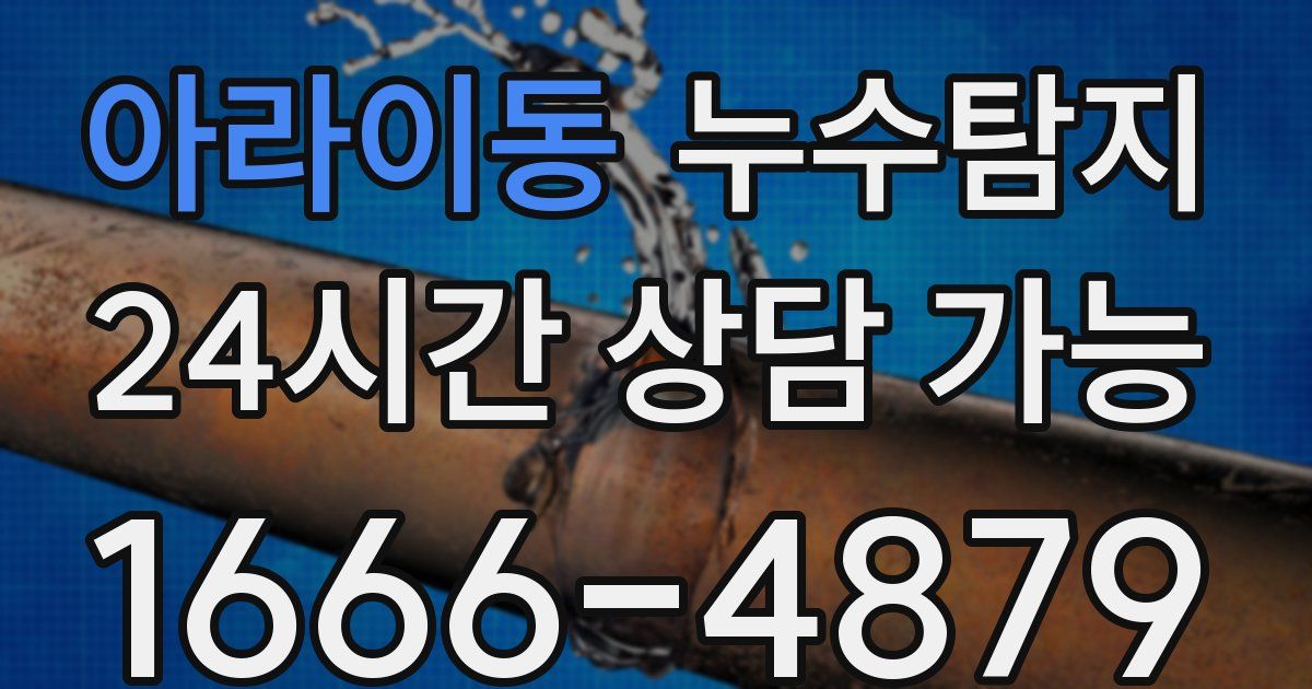 아라이동 누수