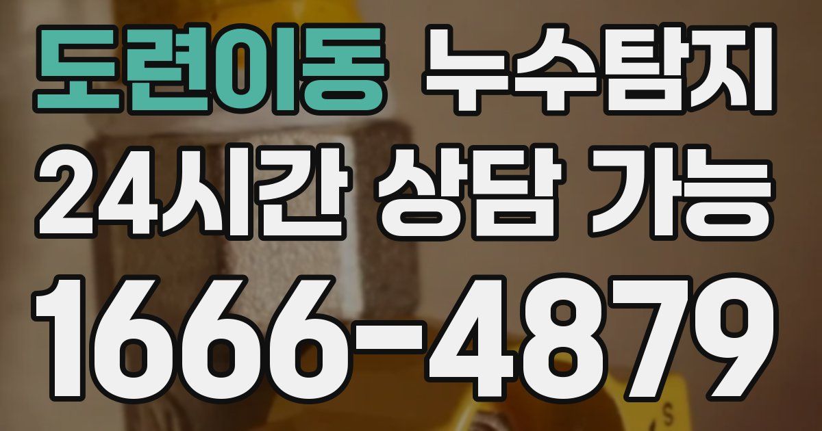 도련이동 누수
