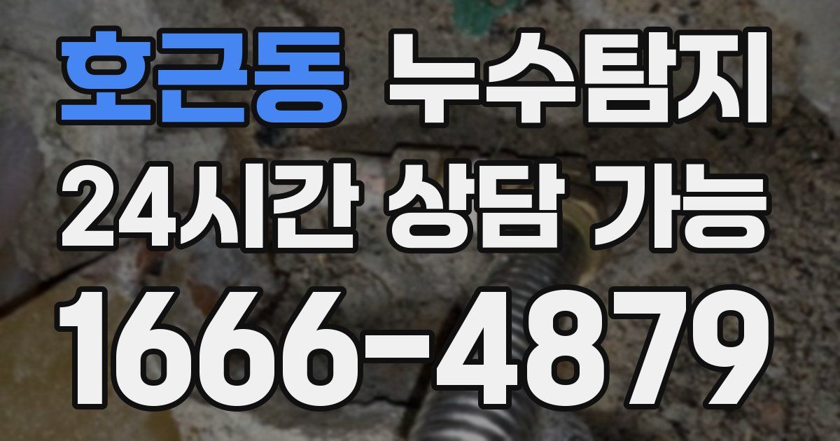 호근동 누수