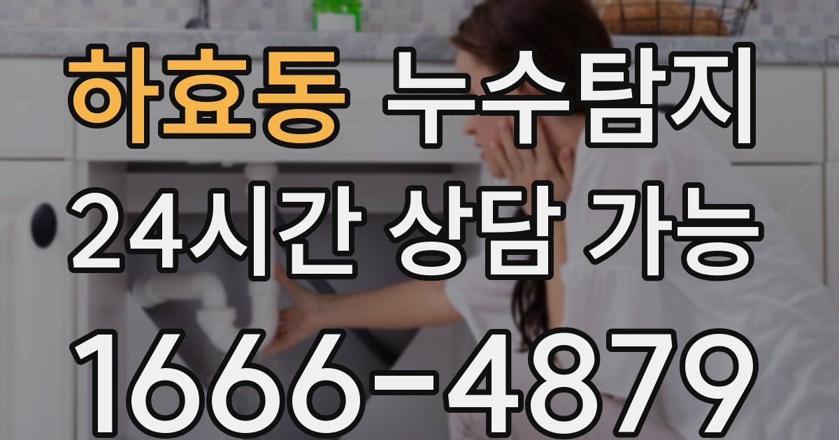 하효동 누수