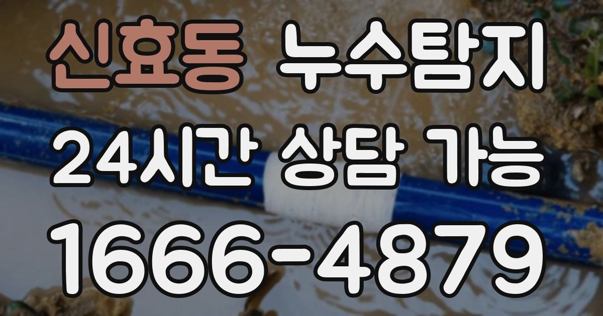 신효동 누수
