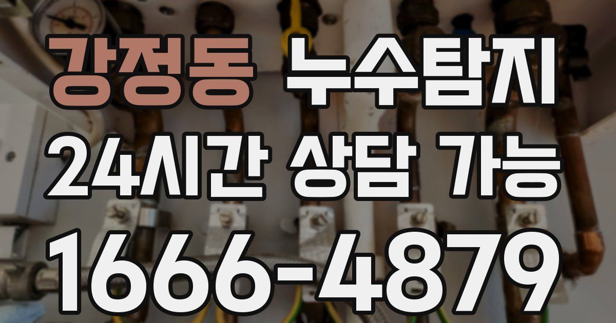 강정동 누수