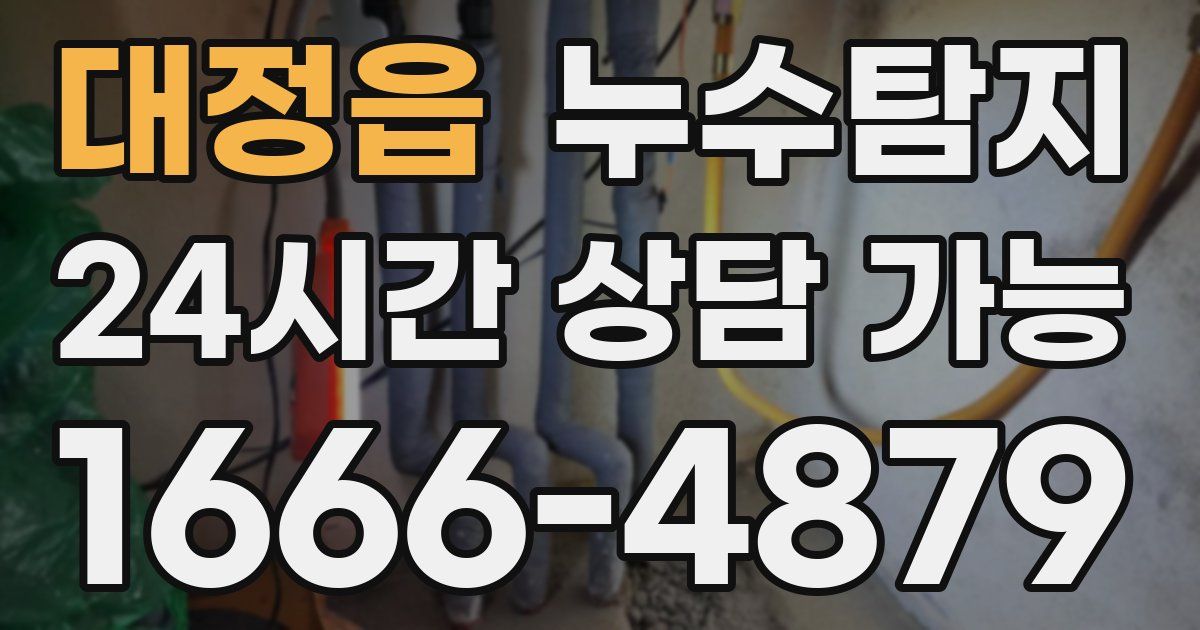 대정읍 누수