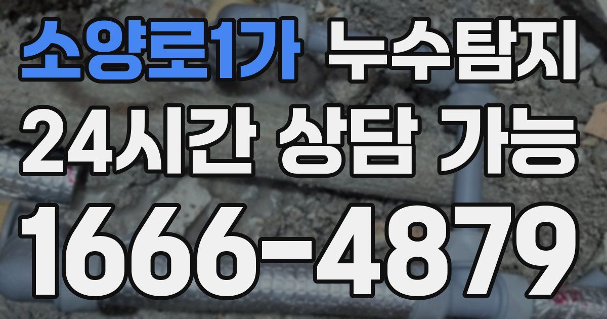 소양로1가 누수