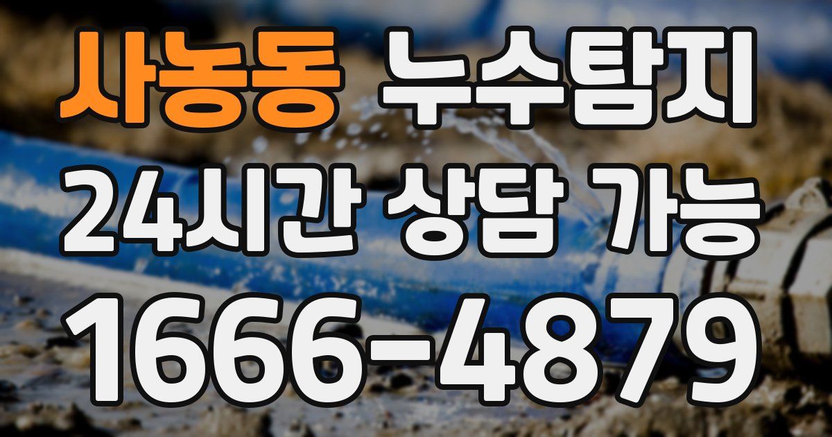 사농동 누수