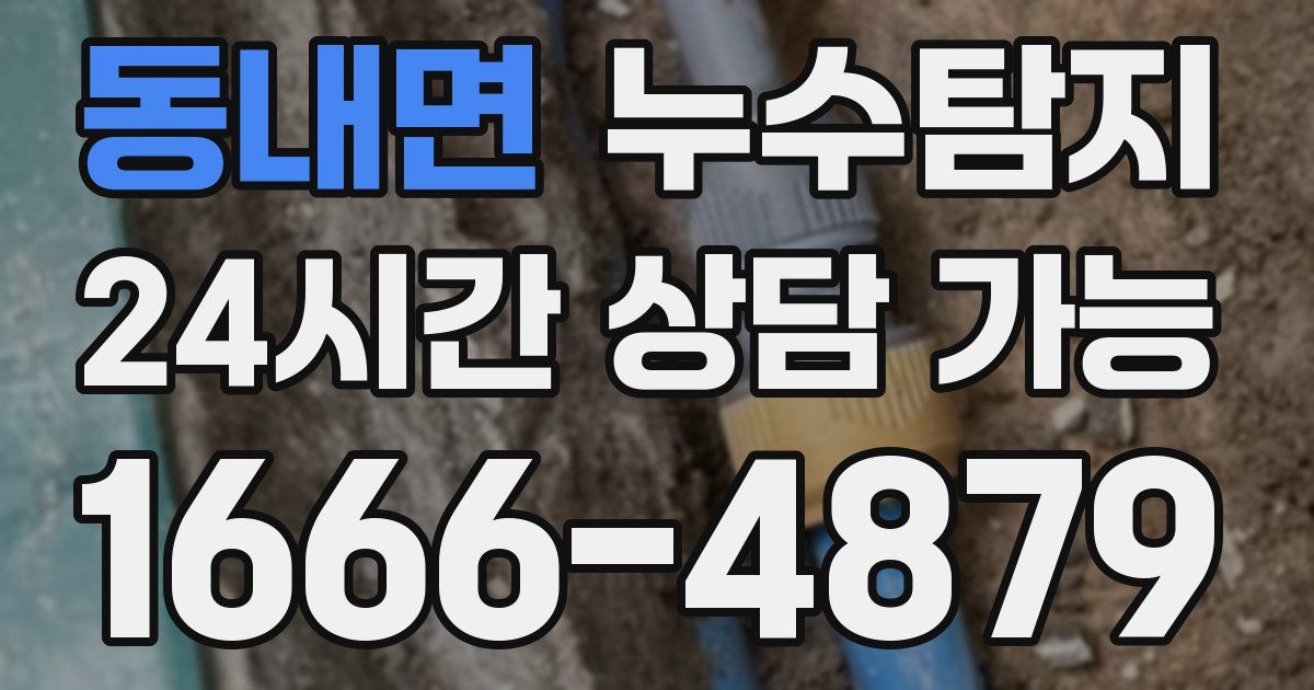 동내면 누수