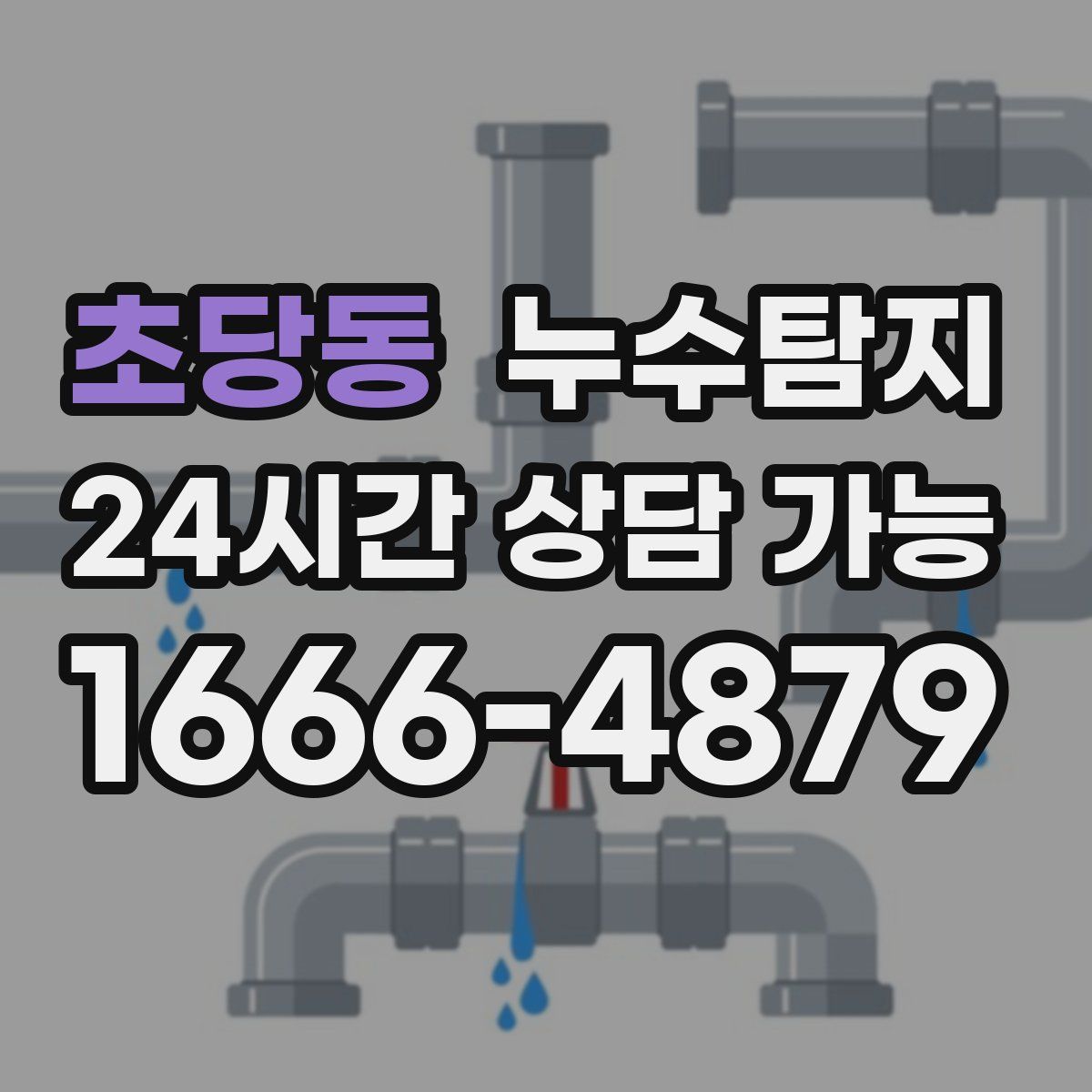 초당동 누수탐지