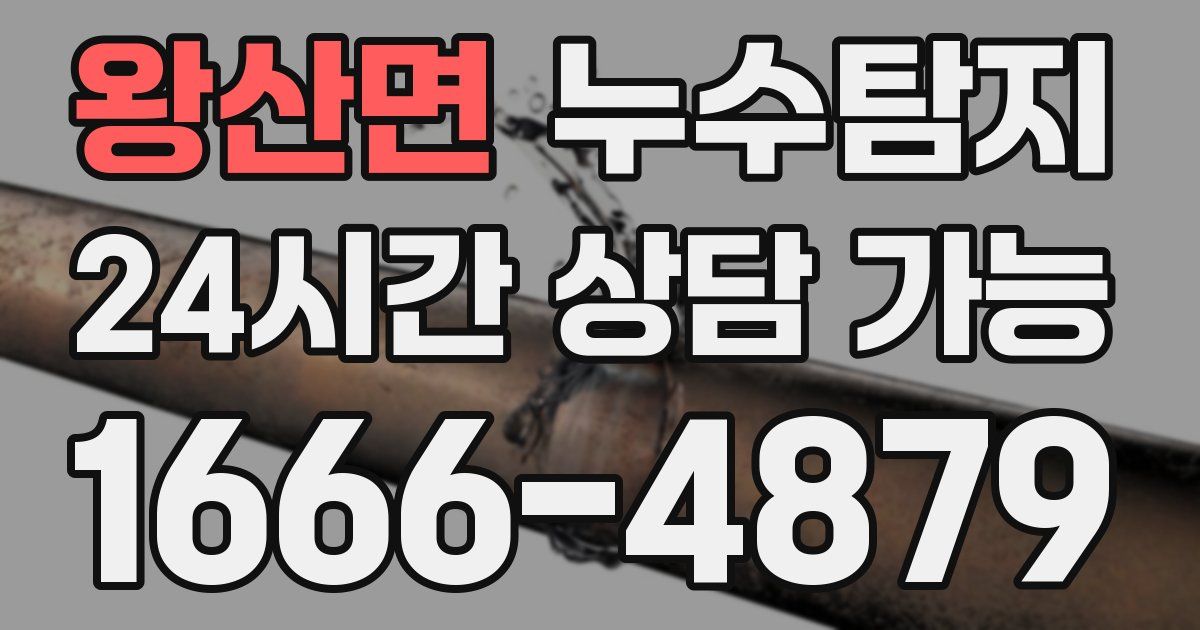 왕산면 누수