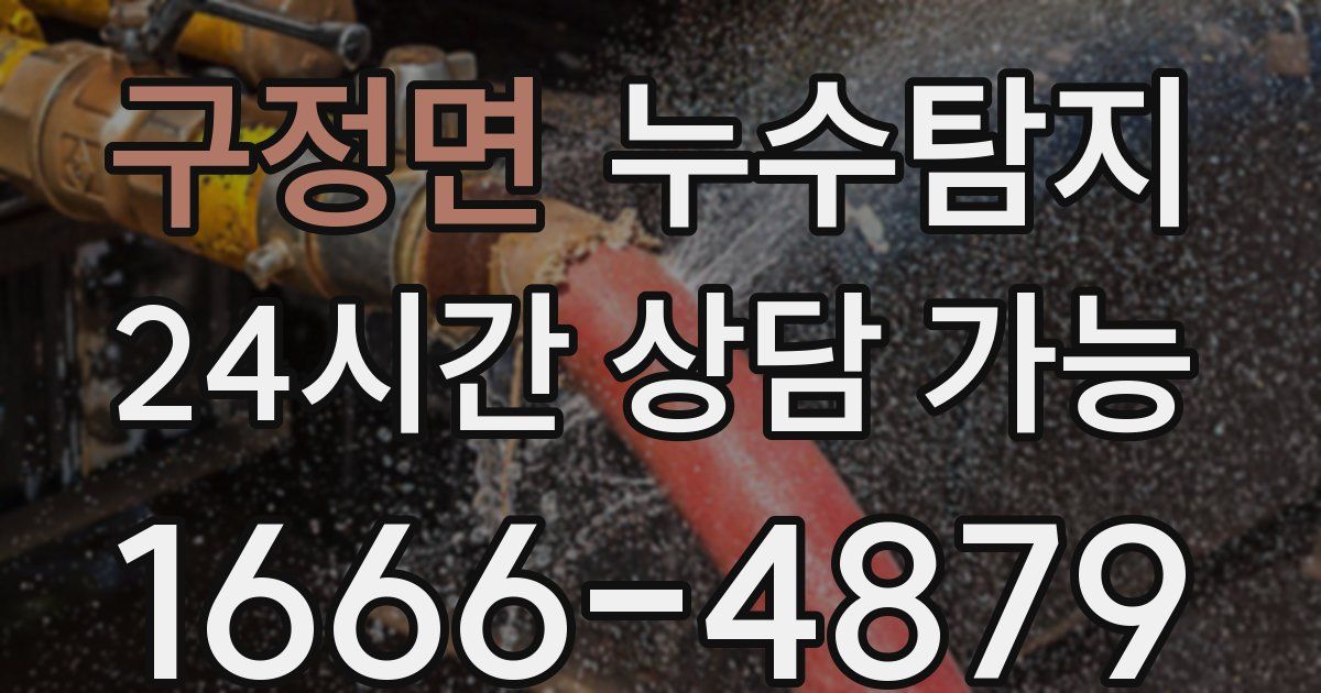 구정면 누수