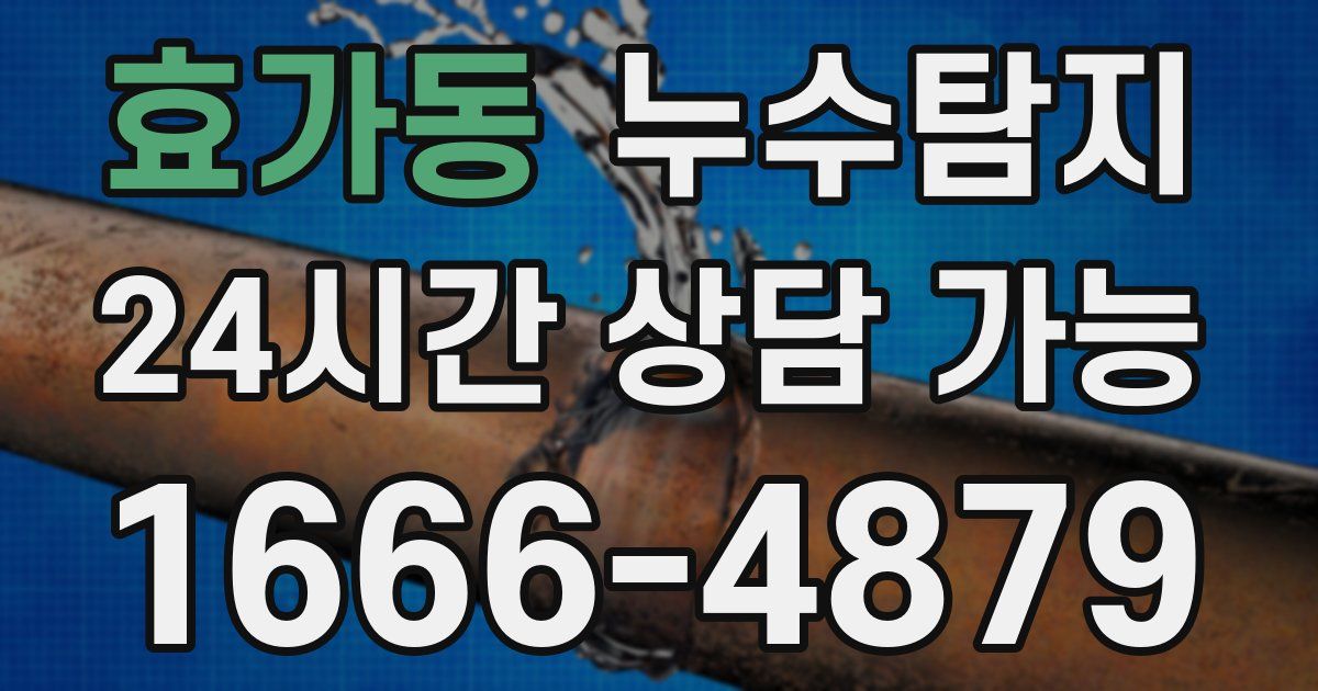 효가동 누수