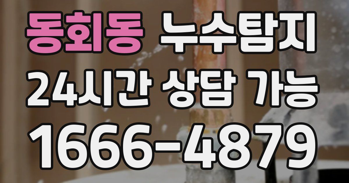 동회동 누수