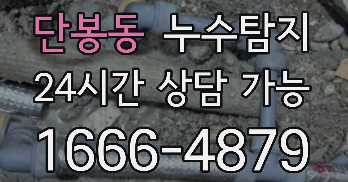 단봉동 누수