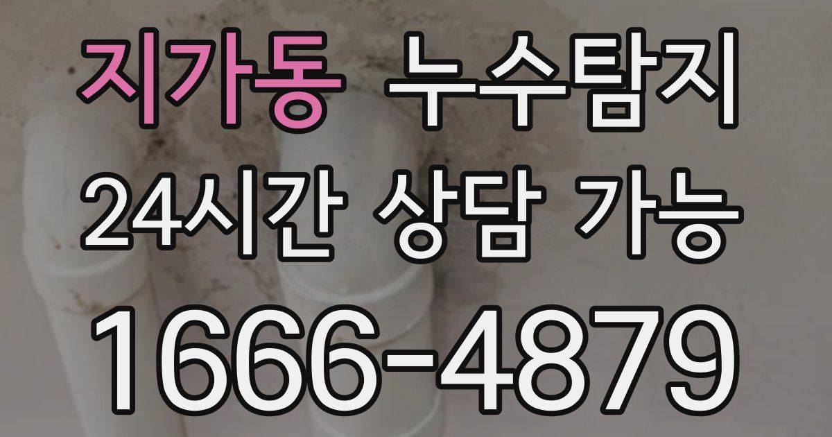 지가동 누수