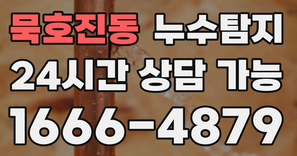 묵호진동 누수