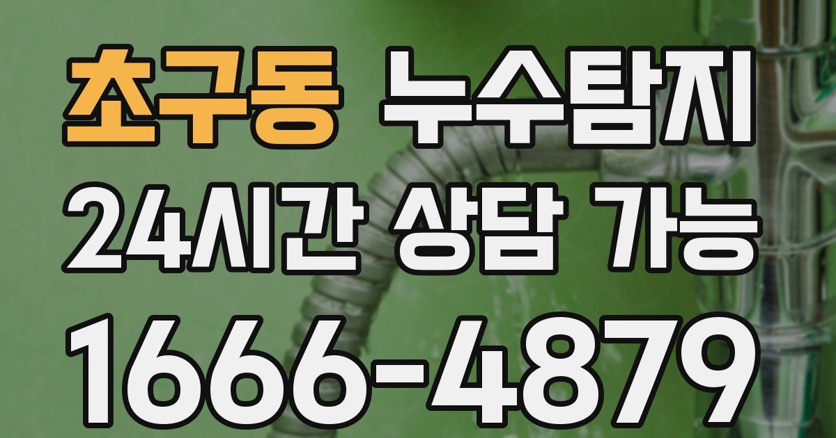 초구동 누수